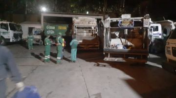 Realizaron la limpieza desde la madrugada. FOTO EMAP