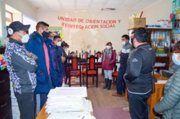 El centro de Acogida Nuevos Horizontes recibe la visita de los jugadores de Real Potosí. FOTO SEDEGES