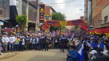 Así está Villazón a la espera de la llegada de Morales.