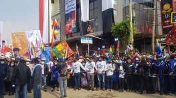 Así está Villazón a la espera de la llegada de Morales.