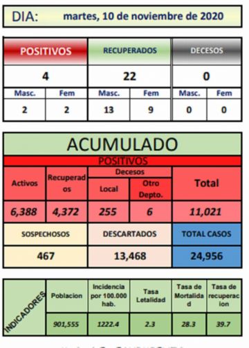 Reporte departamental del Sedes Potosí