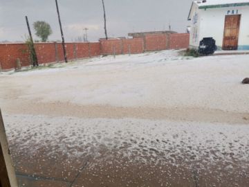 El granizo afectó varias comunidades en ambos municipios. FOTO JORGE PEÑARANDA