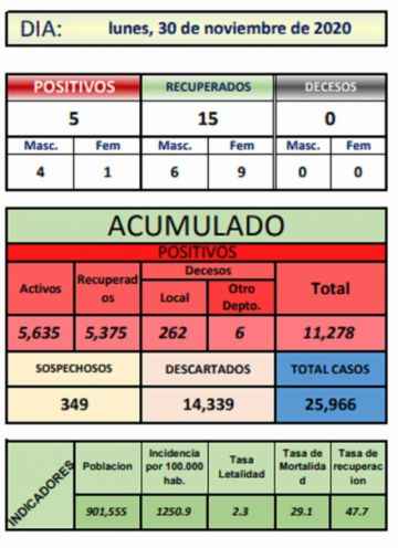 Reporte departamental del Sedes Potosí