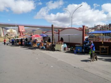 La población espera en el Parque Recreacional Potosí
