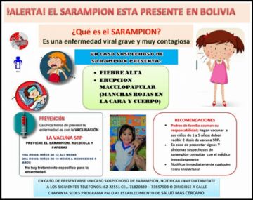 Invitan a mamás y papás a hacer vacunar a sus wawas contra el sarampión