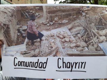 Los comunarios mostraron los efectos del clima