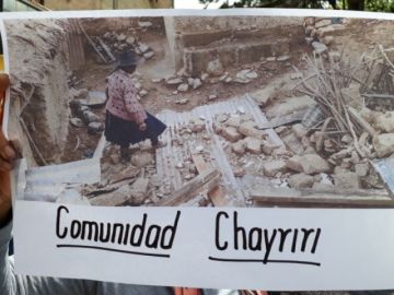 Los comunarios mostraron los efectos del clima