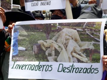 Los comunarios mostraron los efectos del clima