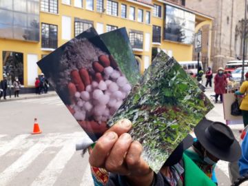 Los comunarios mostraron los efectos del clima