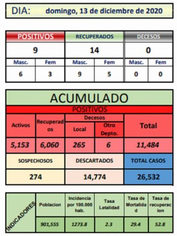 Reporte departamental del Sedes Potosí