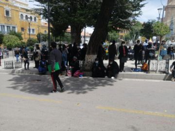 Los familiares realizan vigilia