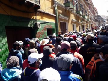 Tomaron las oficinas de Fedecomin, en el centro citadino.