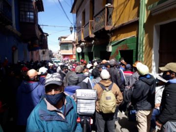 Tomaron las oficinas de Fedecomin, en el centro citadino.