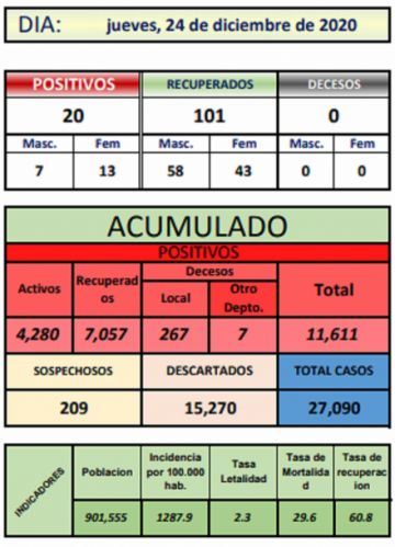 Reporte departamental del Sedes Potosí