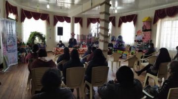 Hubo la celebración de una misa y luego la entrega de presentes.