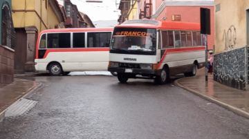 Las diferentes zonas de Potosí están bloqueadas.