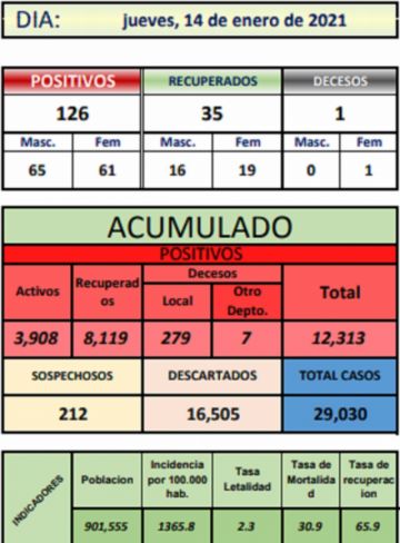 Reporte departamental del Sedes Potosí