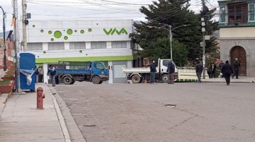 Las calles de la ciudad de Potosí, a las siete de la mañana de este martes.