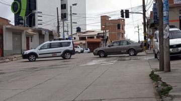 Las calles de la ciudad de Potosí, a las siete de la mañana de este martes.