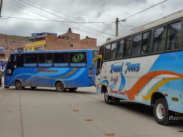 Bloqueo en la zona norte de la ciudad.