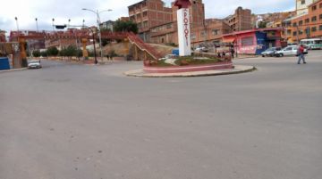 Las calles de la ciudad de Potosí, a las siete de la mañana de este martes.