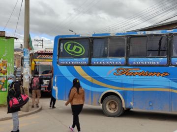 Bloqueo en la zona norte de la ciudad.