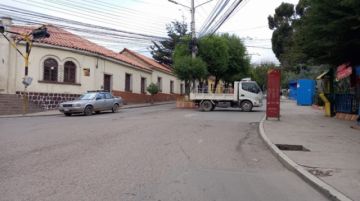 Las calles de la ciudad de Potosí, a las siete de la mañana de este martes.