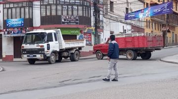 Las calles de la ciudad de Potosí, a las siete de la mañana de este martes.