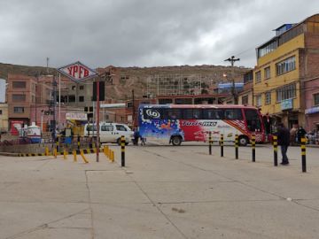 Bloqueo en la zona norte de la ciudad.