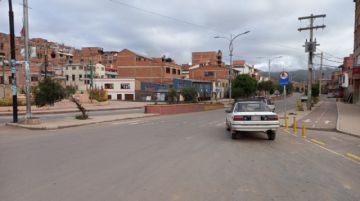Las calles de la ciudad de Potosí, a las siete de la mañana de este martes.