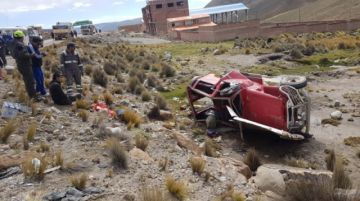 El personal policial atendió los accidentes.