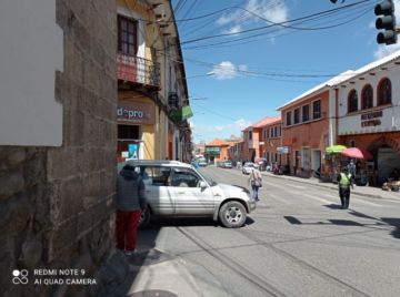 Las calles de la ciudad de Potosí el domingo 31 de enero