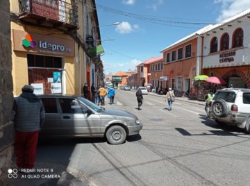 Las calles de la ciudad de Potosí el domingo 31 de enero