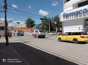 Las calles de la ciudad de Potosí el domingo 31 de enero