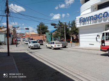 Las calles de la ciudad de Potosí el domingo 31 de enero