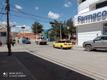 Las calles de la ciudad de Potosí el domingo 31 de enero