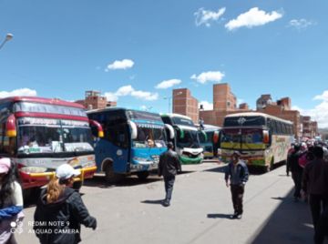 Las calles de la ciudad de Potosí el domingo 31 de enero