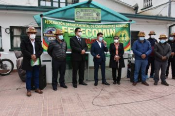 Ministerio de Minería inicia en Oruro el plan antiCovid-19 para cooperativistas