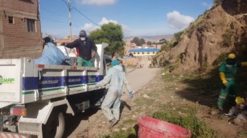Realizaron la limpieza con apoyo de equipo pesado FOTO EMAP
