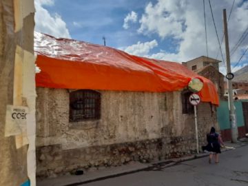 Fotos del daño que sufrió la casa de Armando Alba.