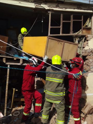 Los bomberos atendieron el hecho