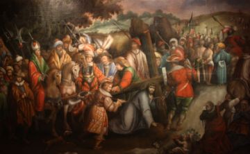 Cuadro del Vía Crucis que se encuentra en la pinacoteca de la Casa de Moneda.