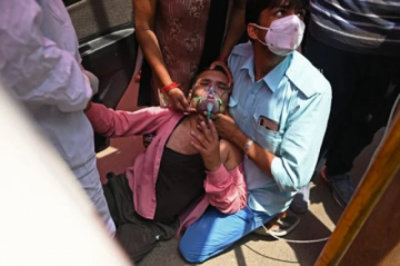 La situación es crítica en la India por covid-19
