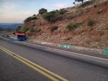 Imágenes de los motorizados.