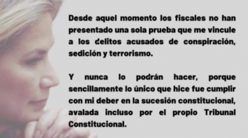 Jeanine Áñez: "soy una presa política, esa es la única realidad"