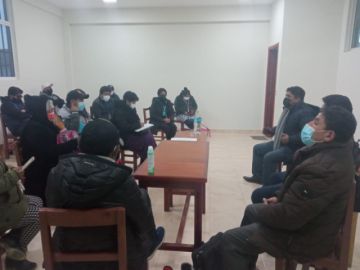 Tras la reunión se logró un acuerdo para levantar el bloqueo. FOTO: DDE