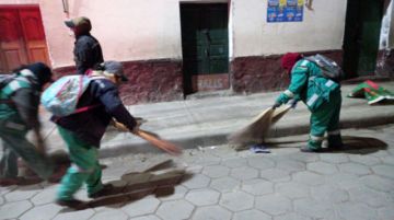 Los trabajadores realizaron su tarea desde las 3 de la madrugada. FOTO EMAP