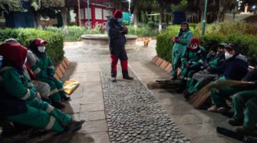 Los trabajadores realizaron su tarea desde las 3 de la madrugada. FOTO EMAP