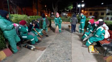 Los trabajadores realizaron su tarea desde las 3 de la madrugada. FOTO EMAP