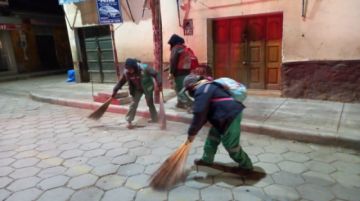 Los trabajadores realizaron su tarea desde las 3 de la madrugada. FOTO EMAP